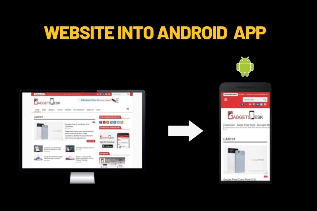 display of andriod app from desktop to android